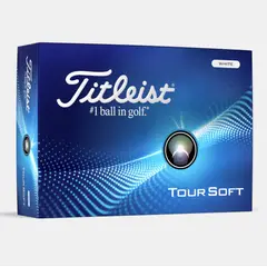 TITLEIST - Bolas de Golf TOURSOFT blancas caja x 3 unidades