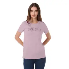 TOTTO - Camiseta Estampada Para Mujer Morado Dusti