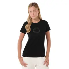 TOTTO - Camiseta Estampada Para Mujer Negro Prime