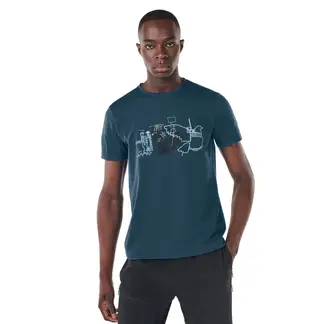 TOTTO - Camiseta Estampada Para Hombre Azul Atena