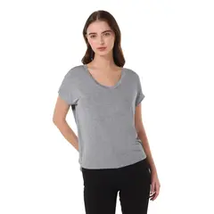 TOTTO - Camiseta Tipo Top Para Mujer Gris Morrocoy