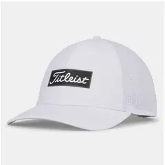 TITLEIST - Gorra Golf Ocean Side Blanco logo Negro coleccion 2026