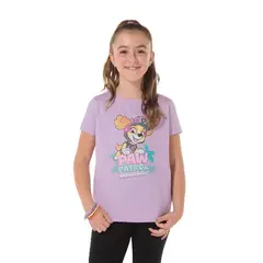 TOTTO - Camiseta Morada Niña Paw Patrol Estampada