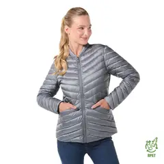 TOTTO - Chaqueta Acolchada Liviana Para Mujer Gris Owens