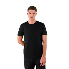 TOTTO - Camiseta Unicolor Para Hombre Negro Manne