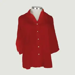 L Y H - Blusa Para Mujer Manga 34 Rojo Marca L&H