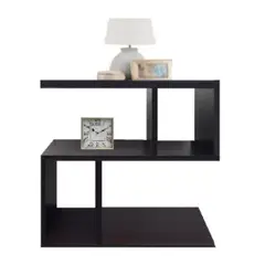 GENERICO - Mesa De Noche Auxiliar Moderna Funcional Minimalista Color Wengue