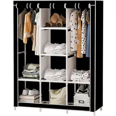 GENERICO - Closet Tela Portátil con Estantes Almacenamiento Ordenado para Ropa Hogar
