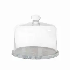 AMBIENTE GOURMET - Tortera marmol con domo 21cm