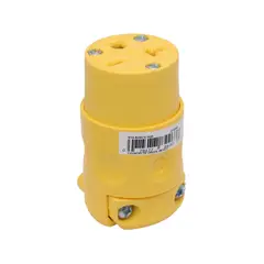 LEVITON - TOMA AÉREA 620CV 20A 250V 2P3H NEMA 6-20R AMARILLA