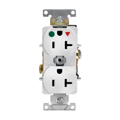 LEVITON - Toma Grado hospital Tierra Aislada 8300-IGW 20A 125V