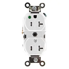 LEVITON - Toma Grado hospital Tamper Res. 20A 8300-SGW 5-20R