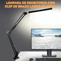 GENERICO - Lámpara Led Escritorio Regulable Brazo Flexible