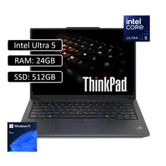 LENOVO - PORTATIL ThinkPad E14 Gen 6 Intel Core Ultra 5 125 /SSD 512GB/ RAM 24GB/ Pantalla 14