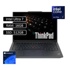 LENOVO - PORTATIL ThinkPad E14 Gen 6 Intel Core Ultra 7 155H /SSD 512GB/ RAM 16GB/ Pantalla 14