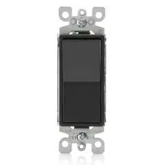 LEVITON - Pulsador timbre Negro 5657-2E Decora