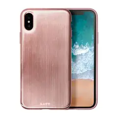 LAUT - Estuche Compatible iPhone X Huex Metallics Oro Rosa