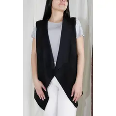 L Y H - Chaleco Para Mujer Negro Marca L&H
