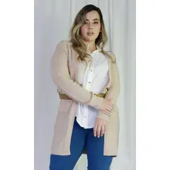 L Y H - Chilango Para Mujer Manga Larga Beige Marca L&H