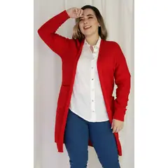 L Y H - Chilango Para Mujer Manga Larga Rojo Marca L&H