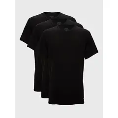 CALVIN KLEIN - Pack de 3 Camisetas Negras Cuello Redondo Para Hombre