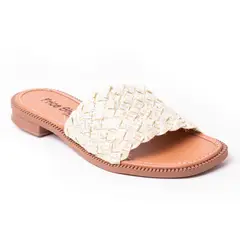 PRICE SHOES - Sandalia Plana Mujer 692T102CHAMPANA