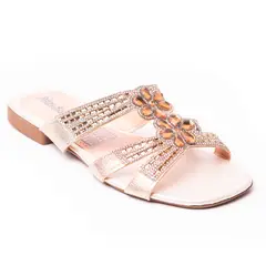 PRICE SHOES - Sandalia Plana para Mujer brillante 272HV30ROSADO