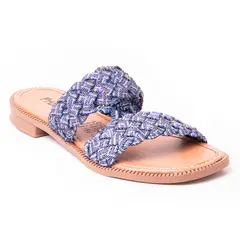 PRICE SHOES - Sandalia Plana Mujer 692T101AZUL