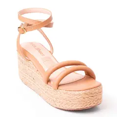 PRICE SHOES - Priceshoes Plataformas en yute Para Mujer 9521181AMARETTO