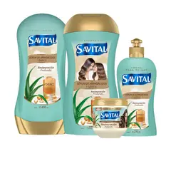SAVITAL - Kit 4 Piezas de Restauracion Capilar con Aminoacidos