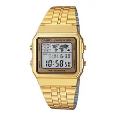 CASIO - Reloj A500WGA-9 Diseño Vintage Dorado