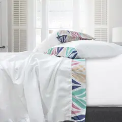 PULLMAN - Juego de Sábanas Design Hojas Queen 160X190