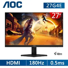 AOC - MONITOR GAMER 27G4E 27 IPS FullHD 180Hz 1ms NEGRO