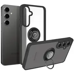 GENERICO - Funda Estuche Mate Con Anillo Compatible Samsung M55 Negro