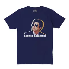 CREACIONES NU CROWN - Camiseta Andres Calamaro Rock Foto Art Hombre Nu Crown