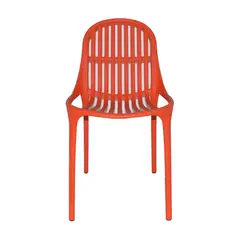 ERGONOMUS - Silla Plástica Varillada de Polipropileno Naranja