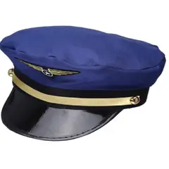GENERICO - Gorra Kepis Marinero Capitan Piloto Aviador Sombrero azul