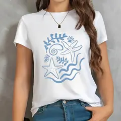 ISMI - Camiseta Mujer Polialgodón Manga Corta