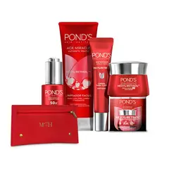 PONDS - Kit 5 Piezas Cuidado Facial Antiedad con Hexyl Retinol