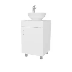RTA DESIGN - Mueble Lavamanos Tacna Blanco Kronos Incluye Lavamanos Vassel Sabina ZF