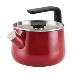 KITCHENAID - Tetera 19L acero esmaltado cocinas de inducción Rojo