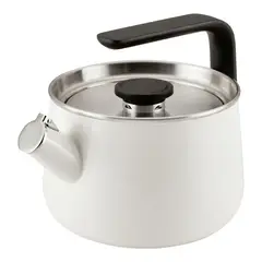 KITCHENAID - Tetera 19L acero esmaltado cocinas de inducción Blanco
