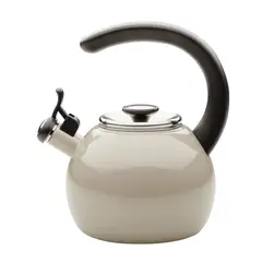 CIRCULON - Tetera silbante esmal en acero boquilla abatible 189L Gris