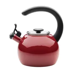 CIRCULON - Tetera silbante acero esmal con boquilla abatible 189L Rojo