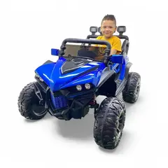 BRITOCHET - Carro Eléctrico Niño Montable 4x4 1 a 7 años REF 6689 AZUL