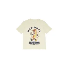 TENNIS - Camiseta crudo con estampado para niño