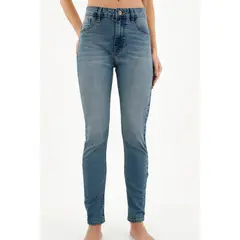TENNIS - Jean super slim azul para mujer
