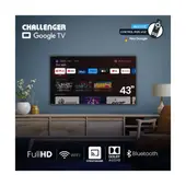 CHALLENGER - Televisor LED 43 108 cm Smart TV FULL HD Google TV