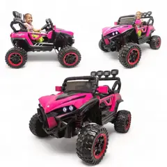 BRITOCHET - Carro Eléctrico Niño Montable 4x4 1 a 7 años REF 6689 ROSADO