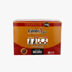 COLOR 1 - Tintura Líquida 5 minutos Caja x 36 sachet Negro Natural